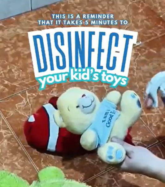 This is your reminder: it only takes 5 minutes to disinfect your kids' toys.