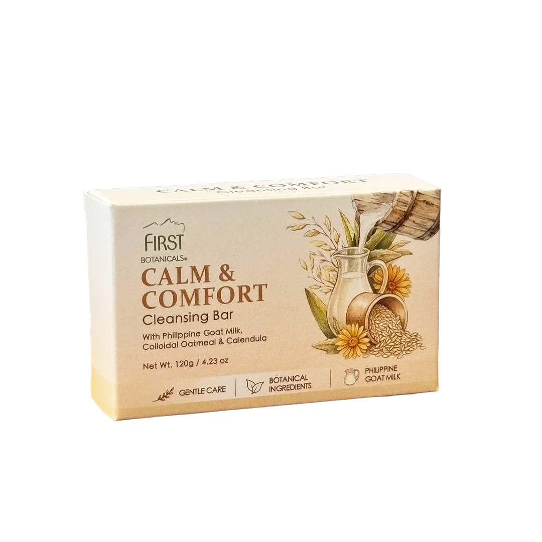 First Botanicals Calm & Comfort Cleansing Bar with Oat, Philippine Goat Milk & Calendula 120g