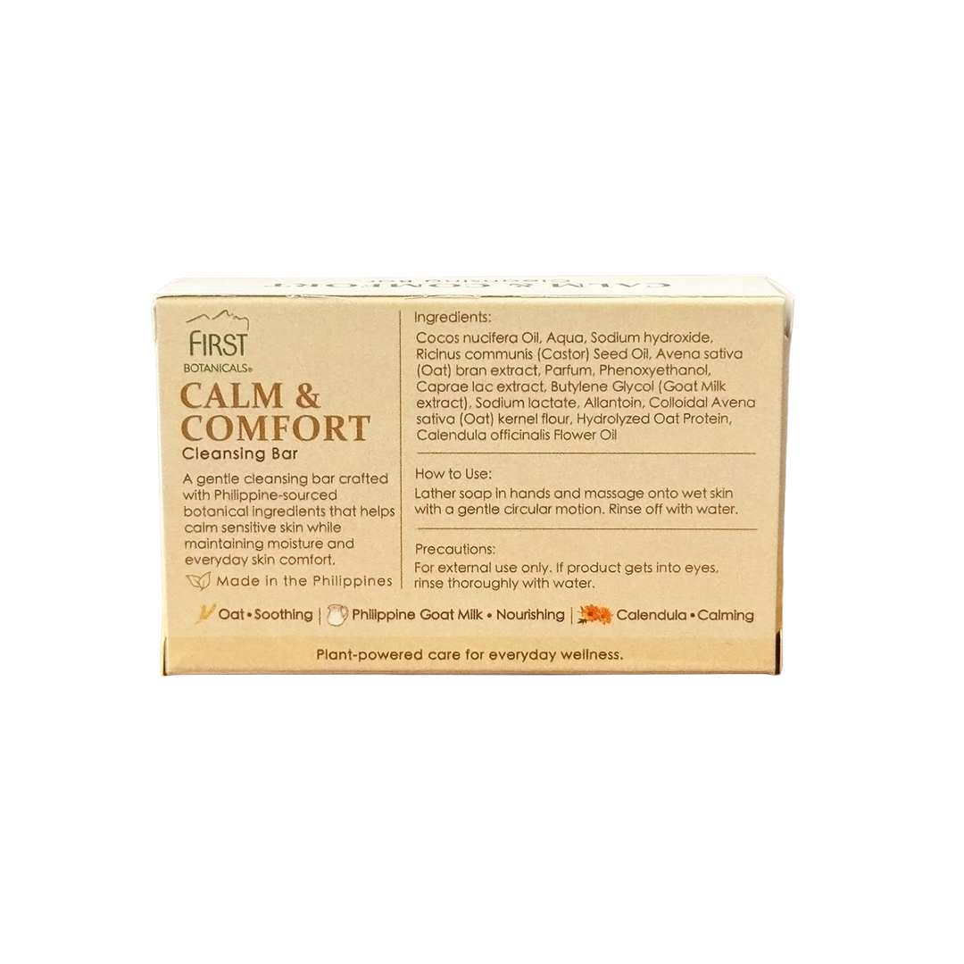 First Botanicals Calm & Comfort Cleansing Bar with Oat, Philippine Goat Milk & Calendula 120g