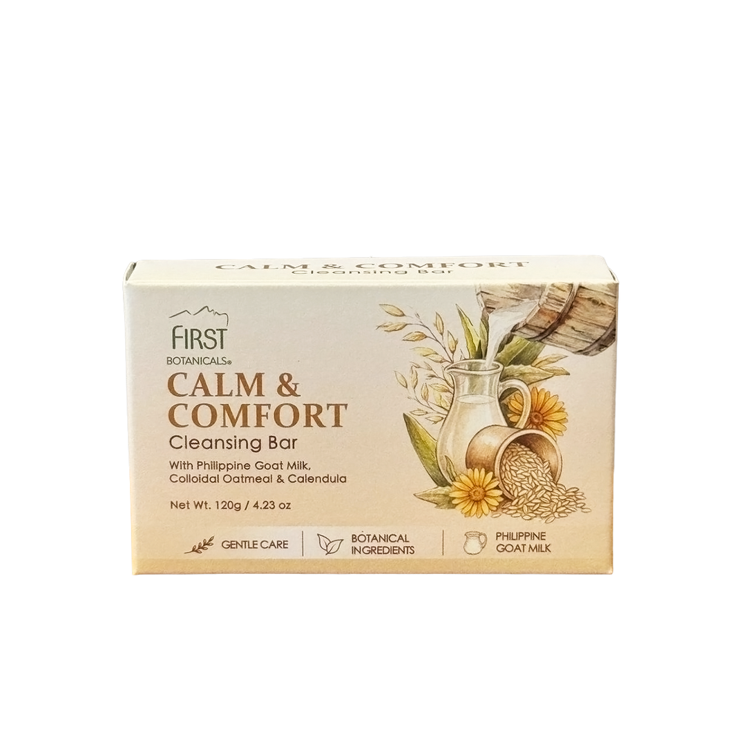 First Botanicals Calm & Comfort Cleansing Bar with Oat, Philippine Goat Milk & Calendula 120g