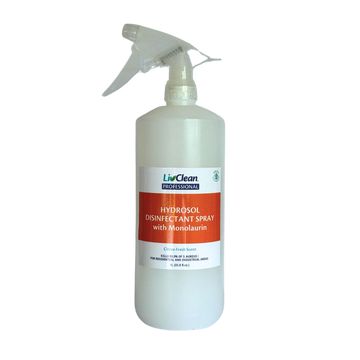 LivClean Professional Hydrosol Disinfectant with Monolaurin 1 Liter