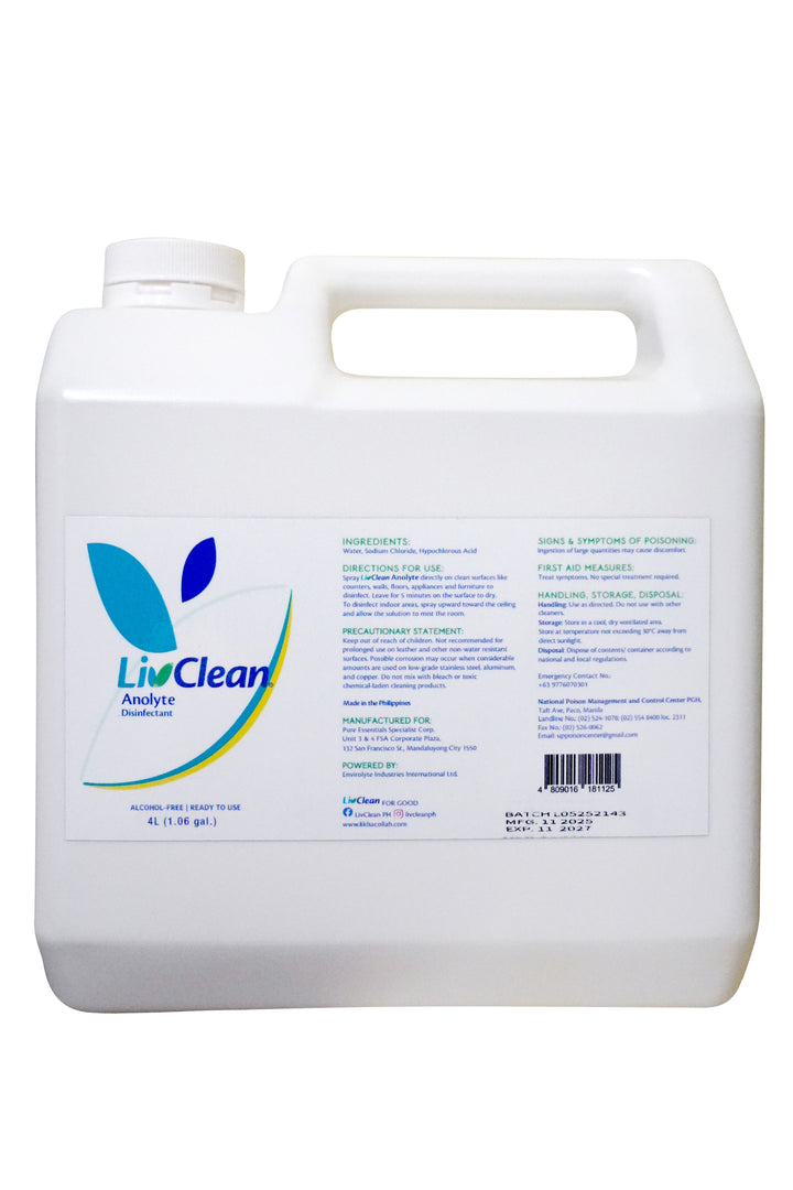 LivClean Anolyte Disinfectant
