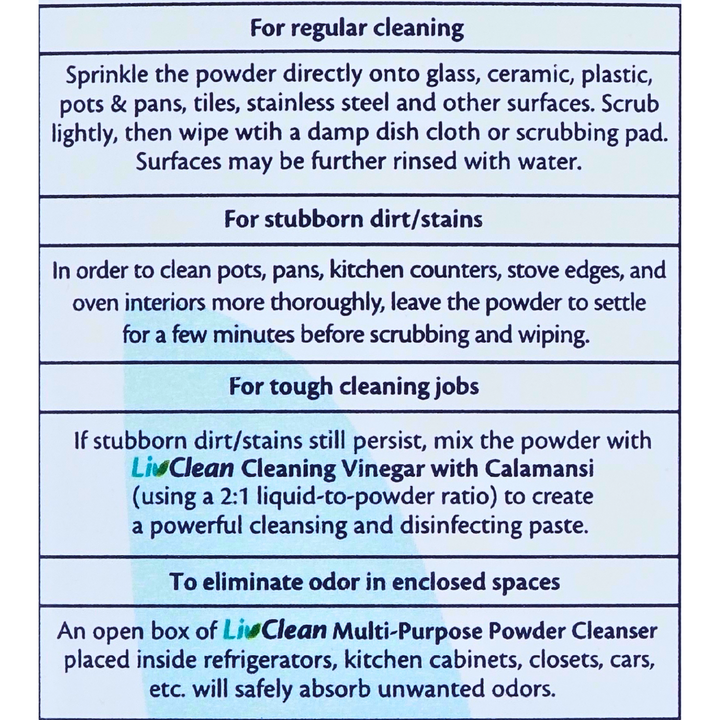 LivClean Multi-Purpose Powder Cleanser