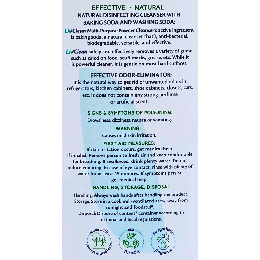 LivClean Multi-Purpose Powder Cleanser