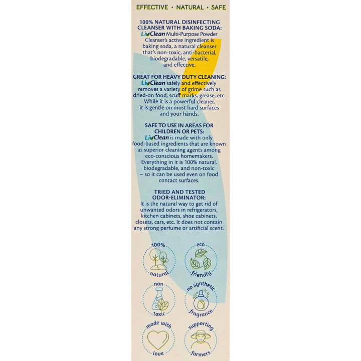 LivClean Trial Kit - Multi-Purpose Powder Cleanser 120g + Cleaning Vinegar w/ Calamansi 100mL
