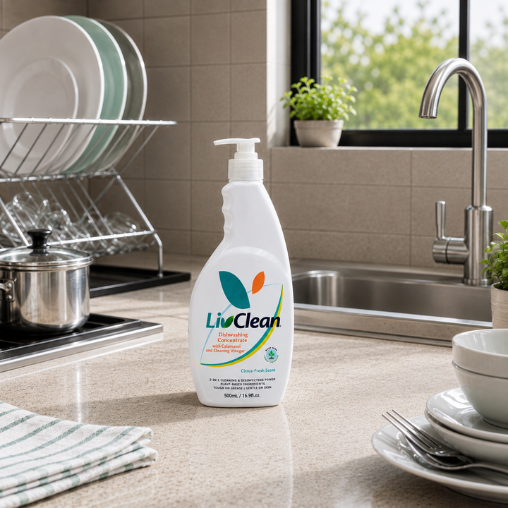 LivClean Dishwashing Concentrate w/ Cleaning Vinegar & Calamansi