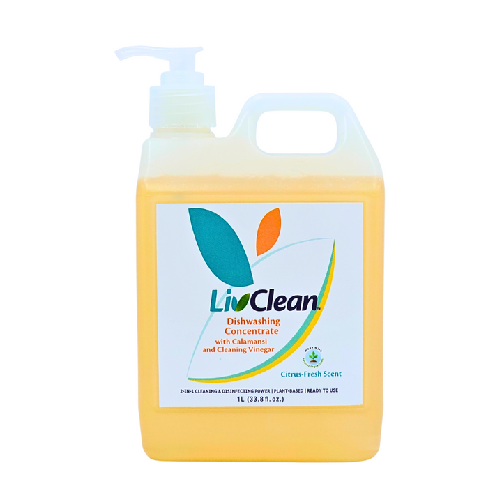 LivClean Dishwashing Concentrate w/ Cleaning Vinegar & Calamansi