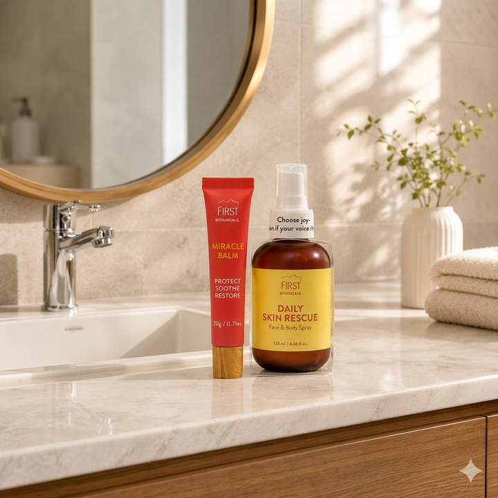 First Botanicals Miracle Rescue Set (Daily Skin Rescue 120mL + Miracle Balm 20g)