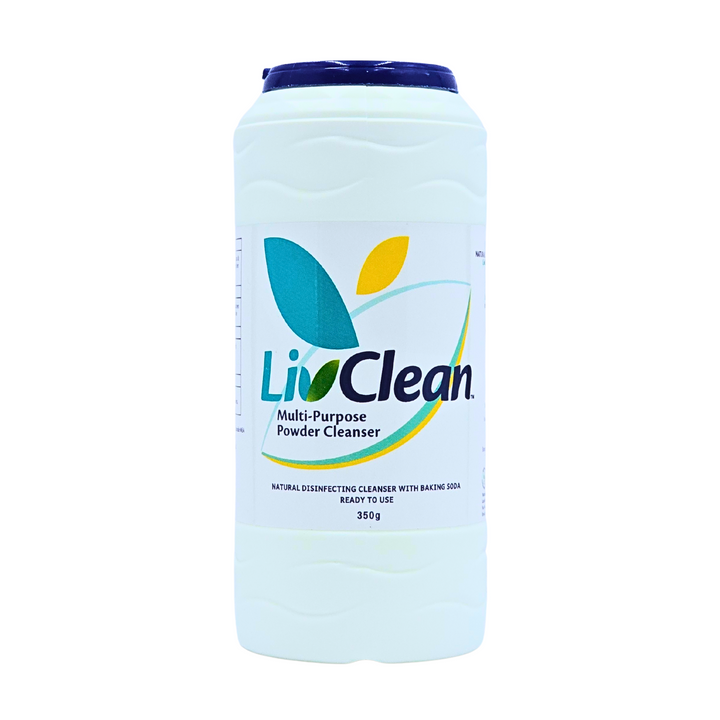 LivClean Suds & Shield Duo (Multi Purpose Powder Cleanser 350g +Anolyte Disinfectant 250g)