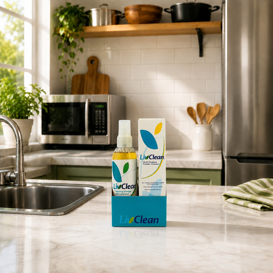 LivClean Trial Kit - Multi-Purpose Powder Cleanser 120g + Cleaning Vinegar w/ Calamansi 100mL