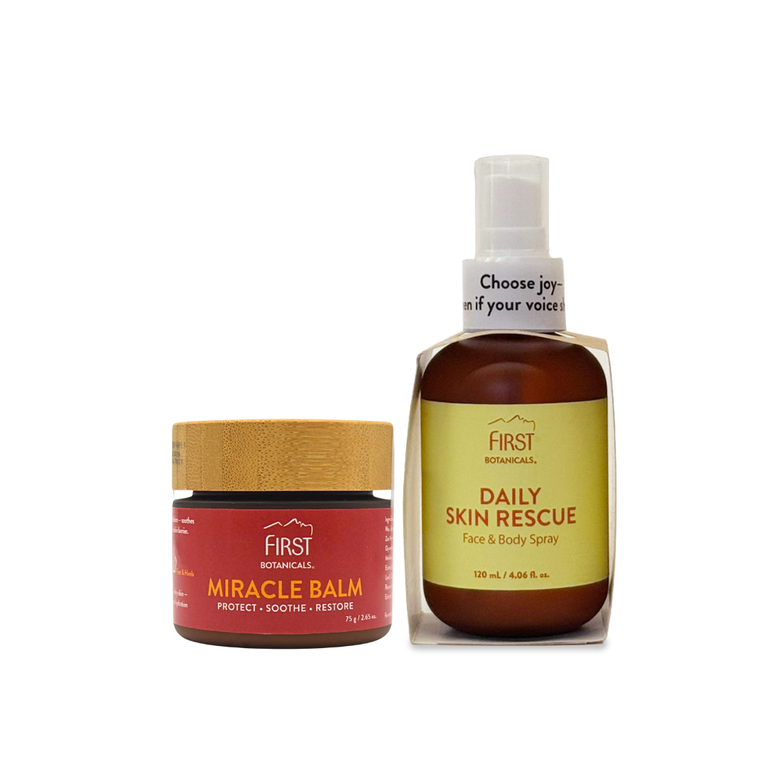 First Botanicals Ultimate Rescue Set (Daily Skin Rescue 120mL + Miracle Balm 75g)