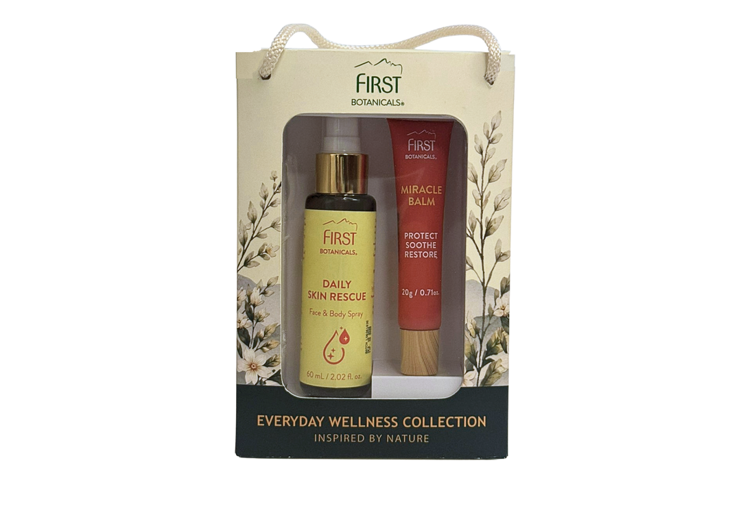 First Botanicals Daily Recovery Duo Gift Box (Daily Skin Rescue 60mL + Miracle Balm 20g)