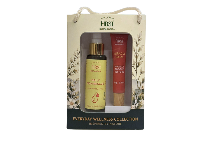 First Botanicals Daily Recovery Duo Gift Box (Daily Skin Rescue 60mL + Miracle Balm 20g)